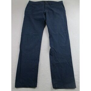 J Crew 484 Slim Pants Mens 36x34 Blue Stretch Chino Dress Casual Modern‎ Style
